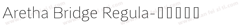 Aretha Bridge Regula字体转换